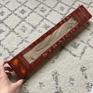 Premium Remy Clip-in Human Hair Extensions Cool Platinum Blond